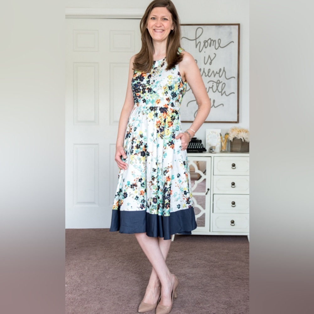 Donna Morgan for Anthropologie floral dress Size Small